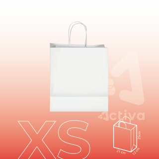 Bolsa Blanca Con Manija XS 21x12x25 cm | Activa Industria