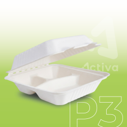 PORTACOMIDAS PULPA P3 20 CM (50X4)