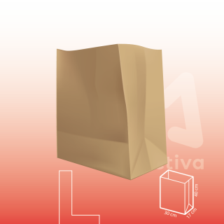 Bolsa de Papel Kraft Sin Manija l
