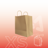 Bolsa Kraft Con Manija XS 21x12x25 cm | Activa Industria