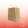 Bolsa Kraft Con Manija S 26x17x34 cm | Activa Industria